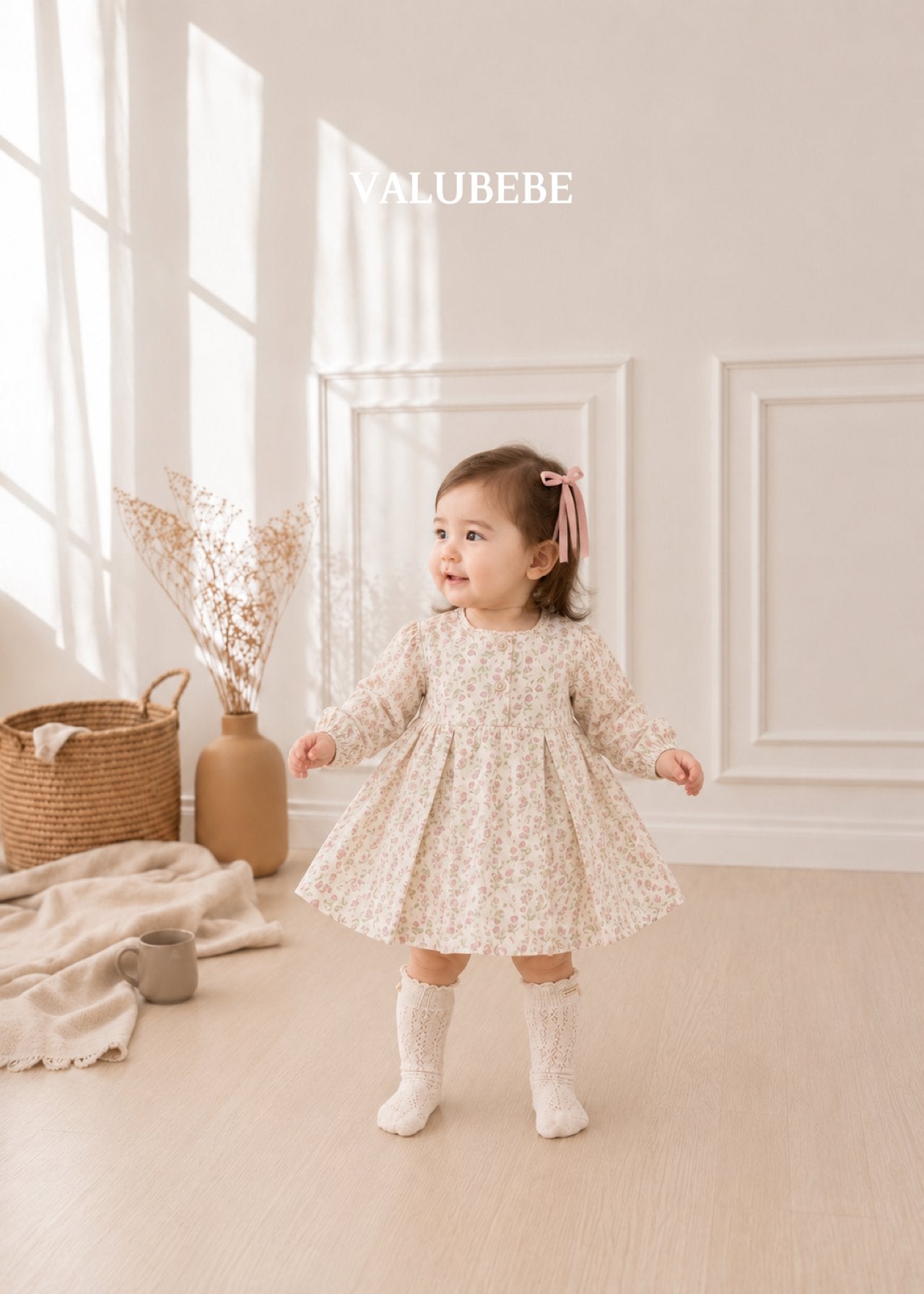 ［valubebe］Flower square one-piece