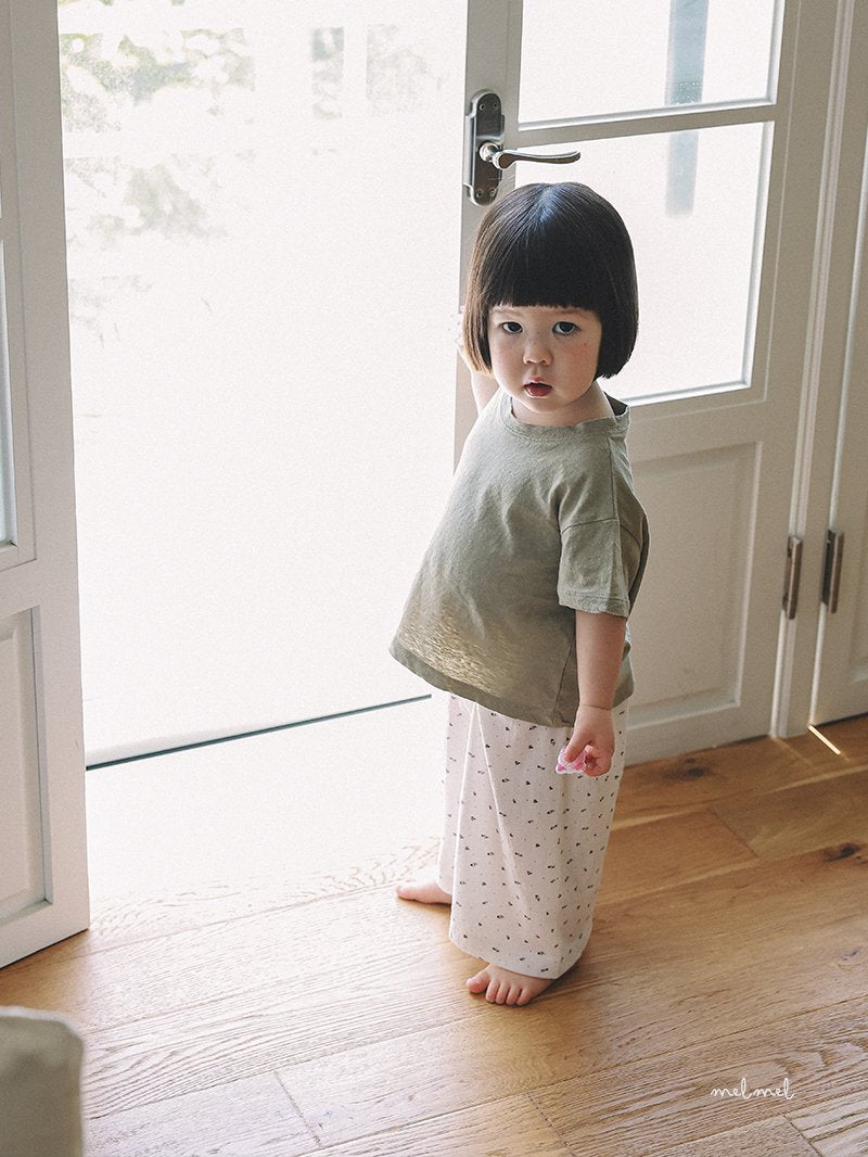 ［melmel］Mini flower pants