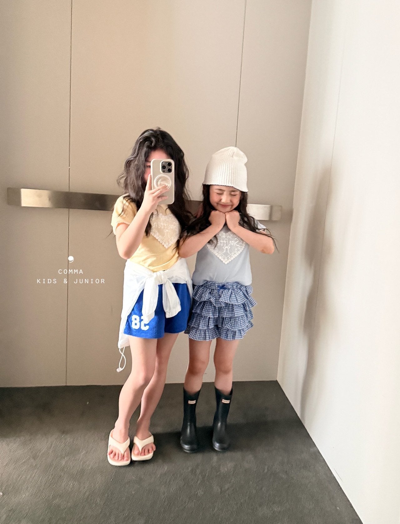 ［comma］Heart lace tee
