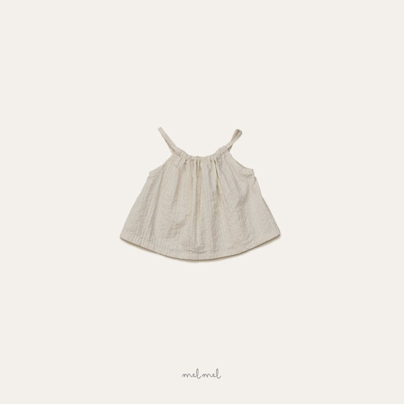 ［melmel］Cozy stripe camisole blouse