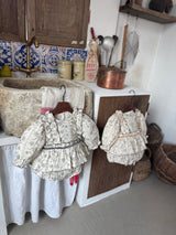 ［marron］Post flower rompers