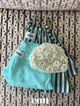 ［con］Soft flower knit beanie
