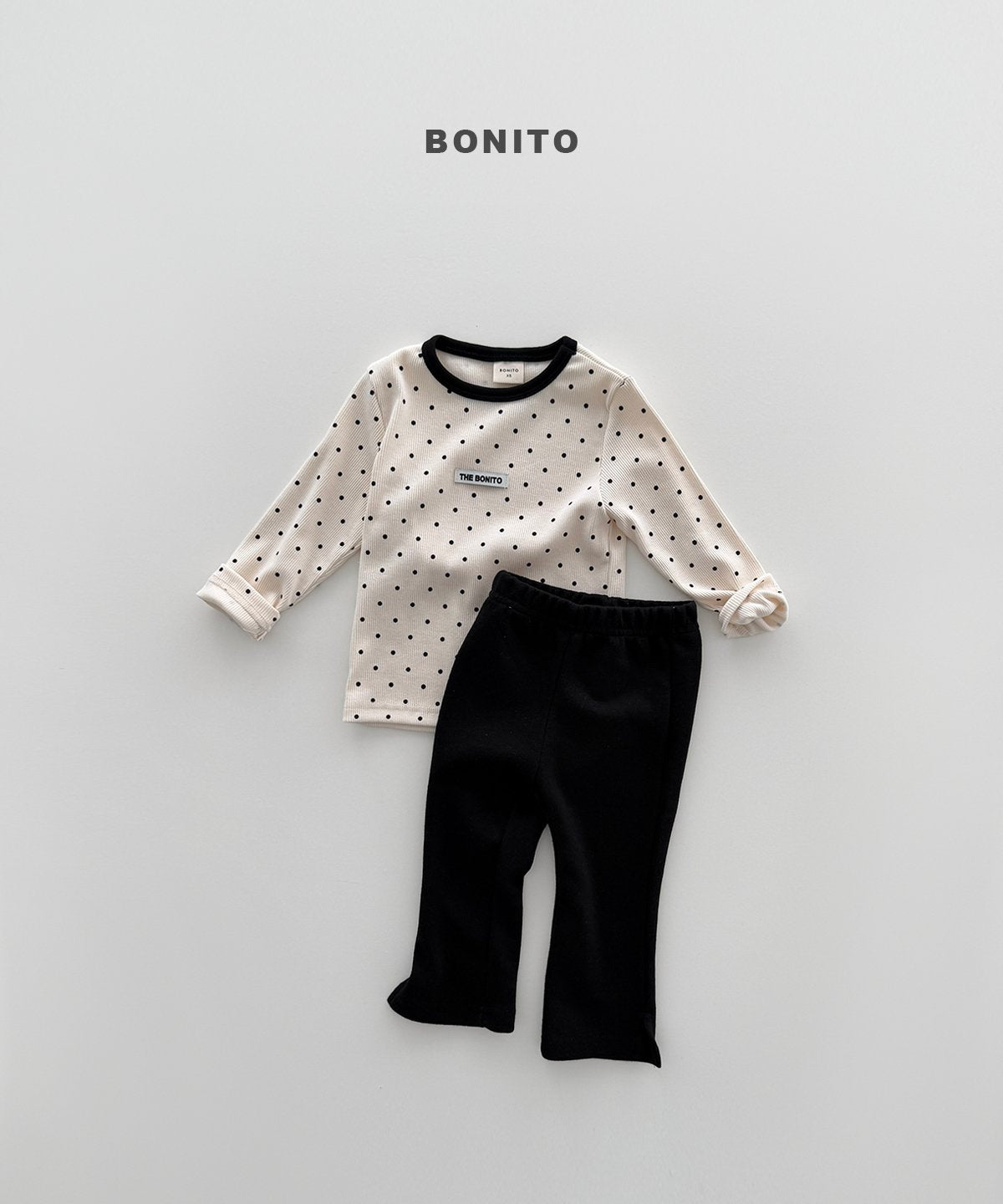 ［Bonito］Pattern rib tee