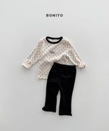 ［Bonito］Pattern rib tee