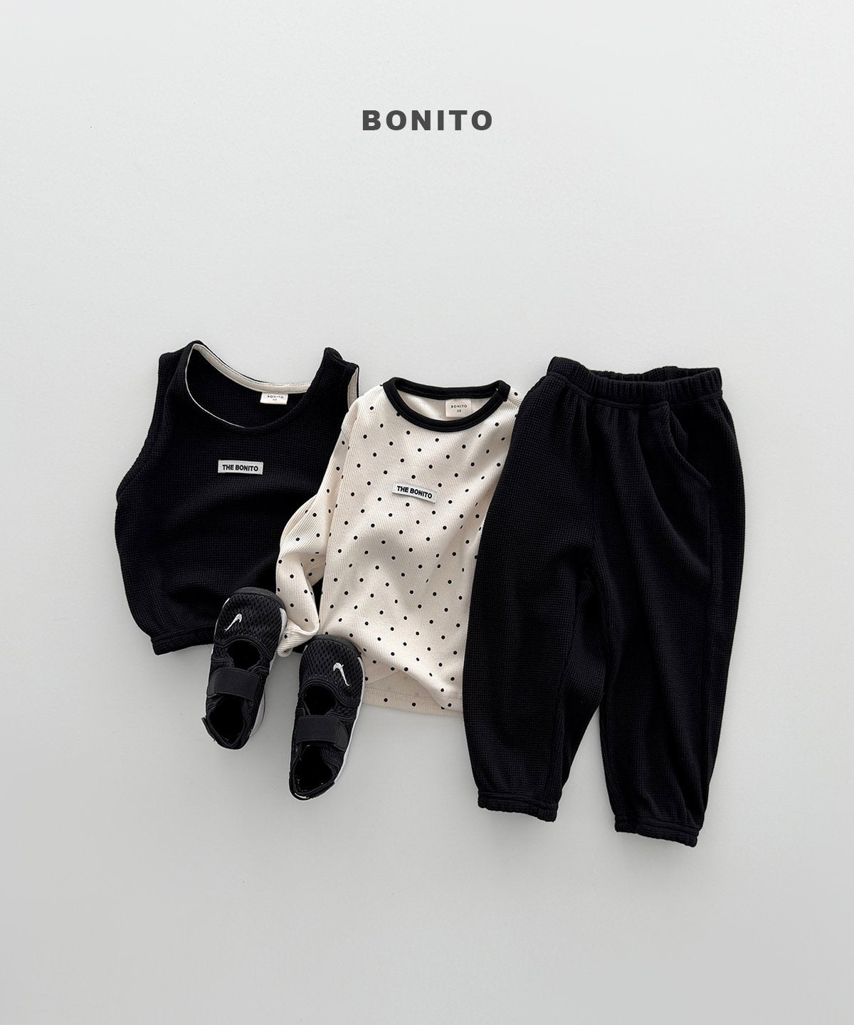 ［Bonito］Pattern rib tee