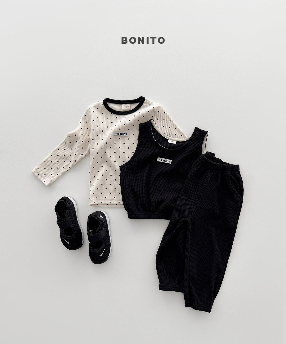 ［Bonito］Pattern rib tee