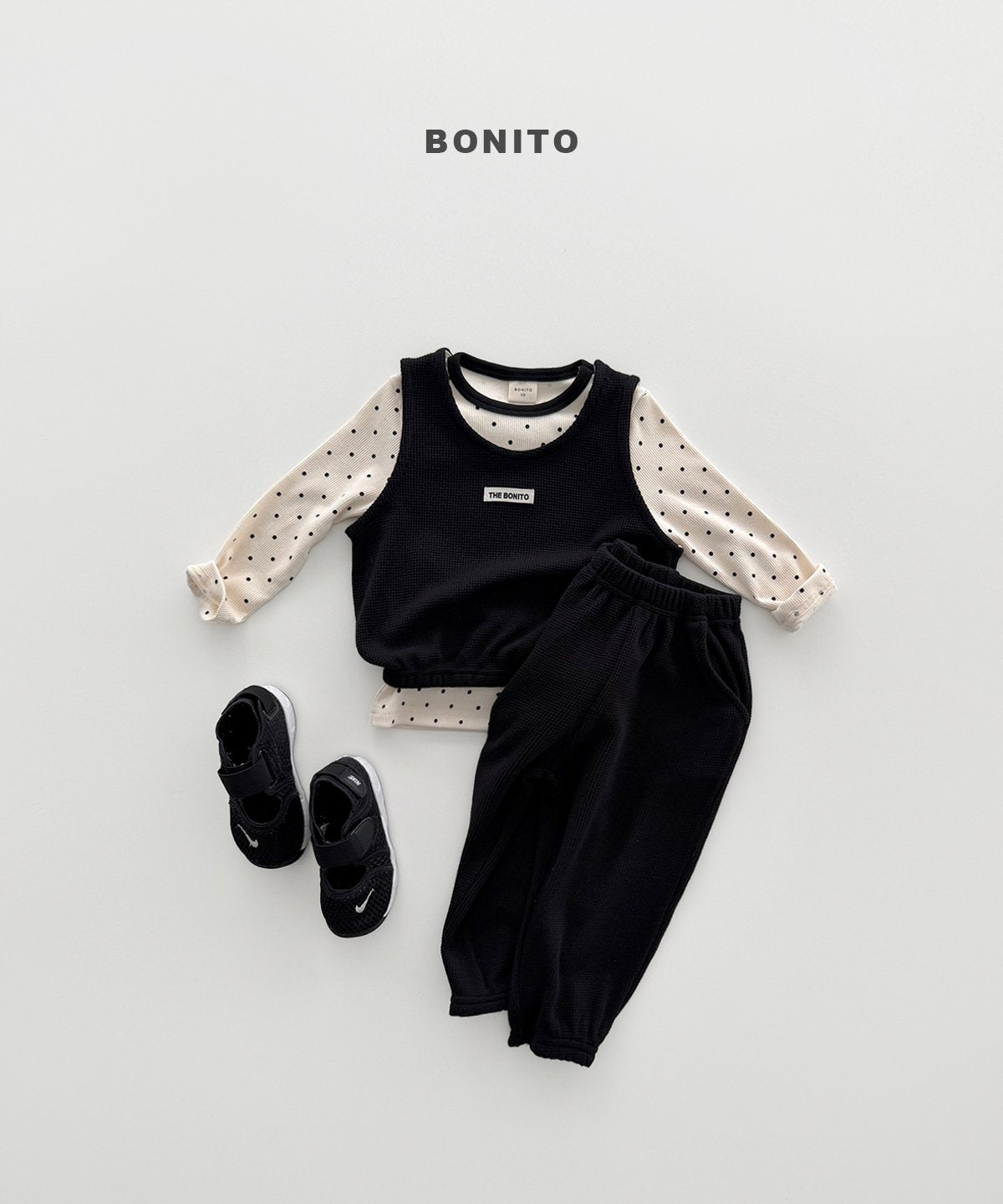 ［Bonito］Pattern rib tee