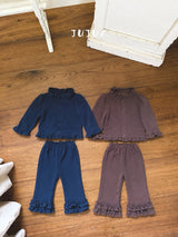 ［jujua］Knot frill jacket