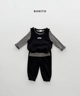 ［Bonito］Pattern rib tee