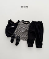 ［Bonito］Pattern rib tee