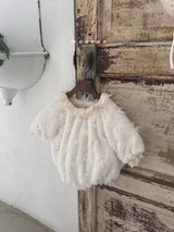 ［marron］Luna fur rompers