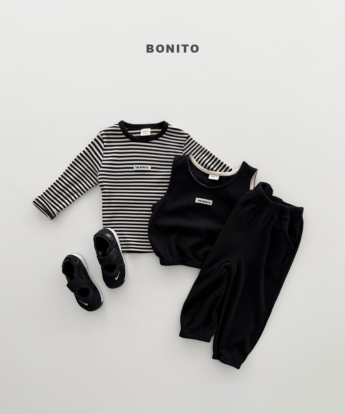 ［Bonito］Pattern rib tee