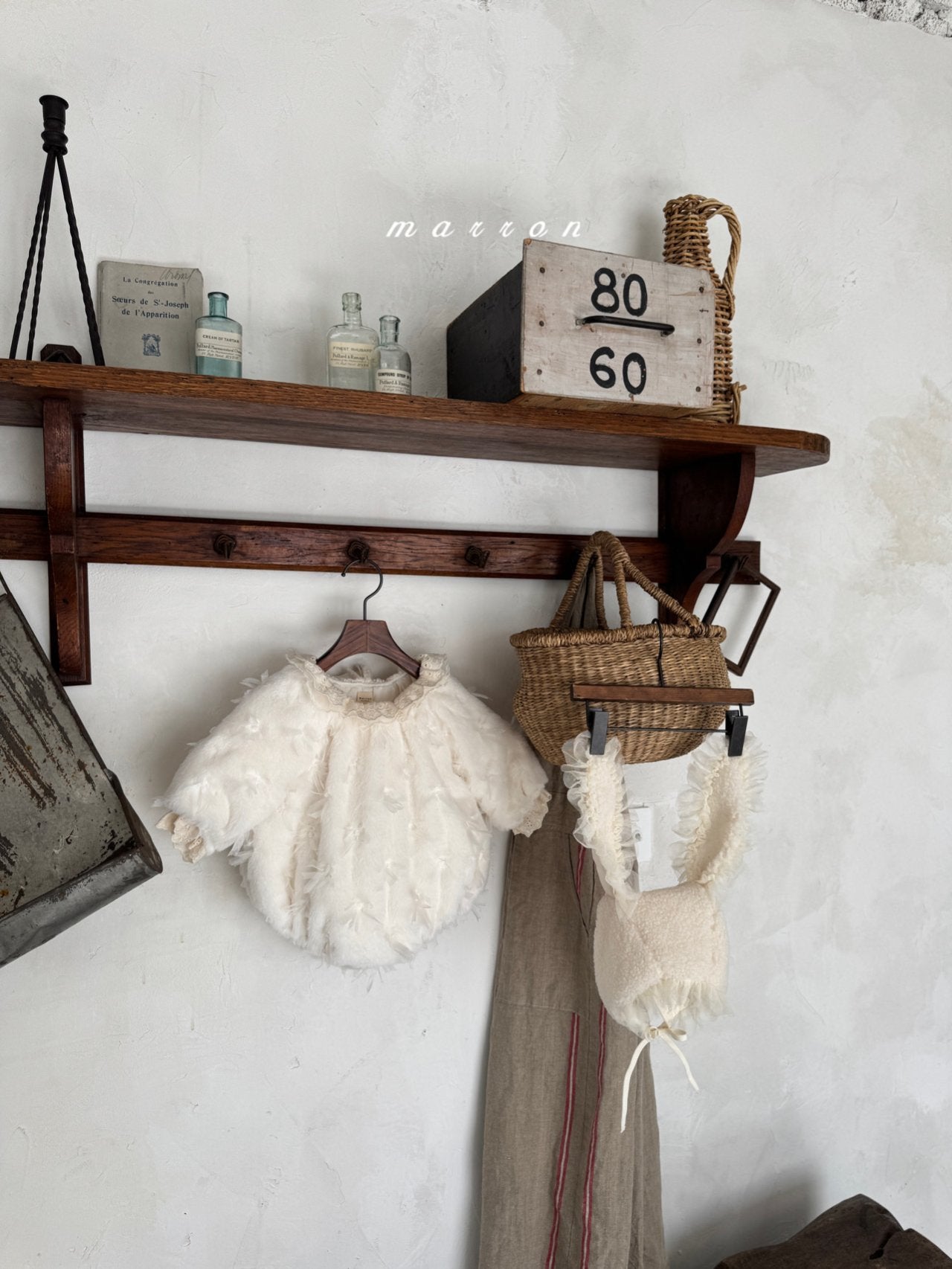 ［marron］Luna fur rompers