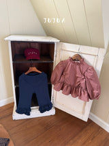 ［jujua］Knot frill pants