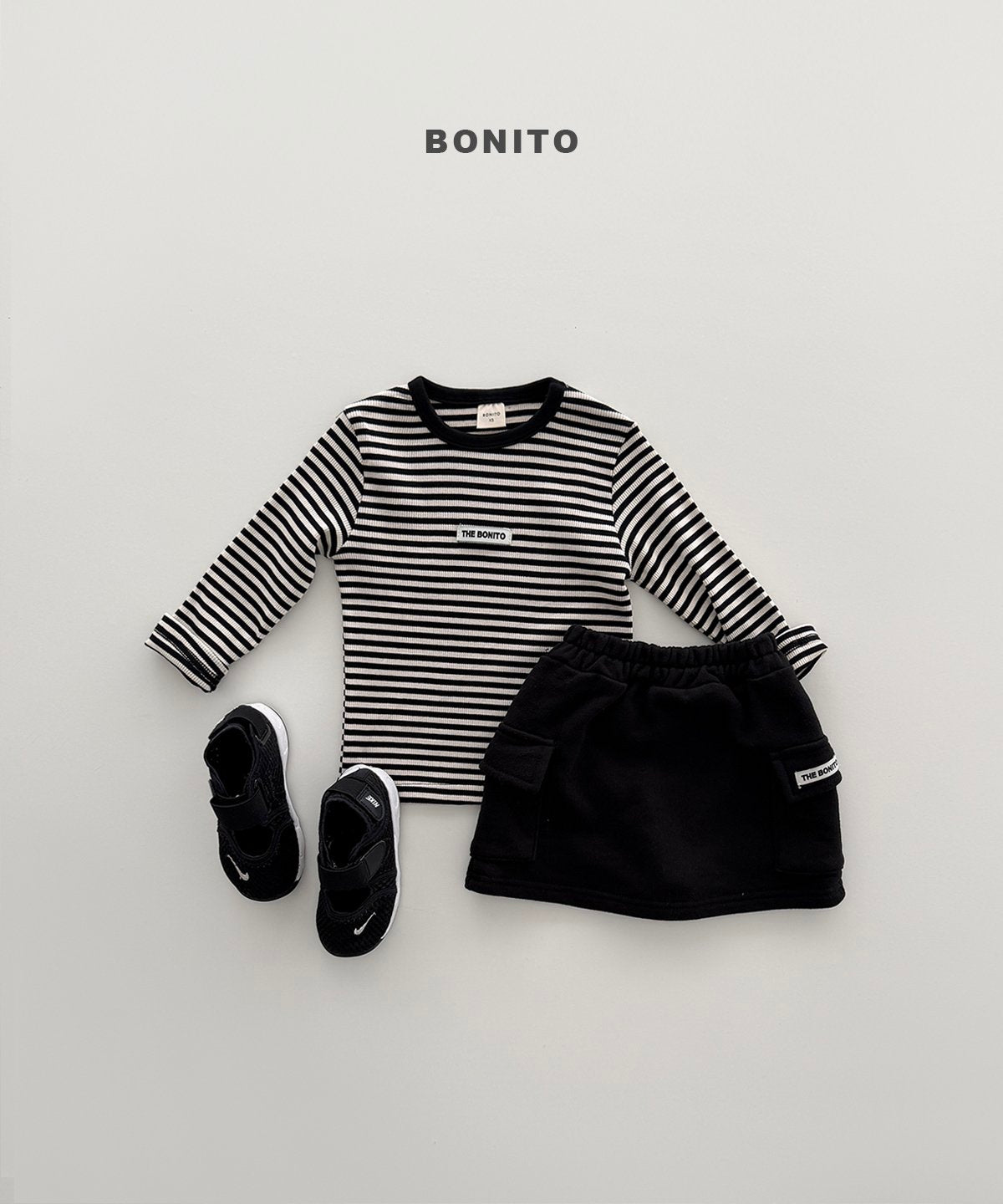 ［Bonito］Pattern rib tee