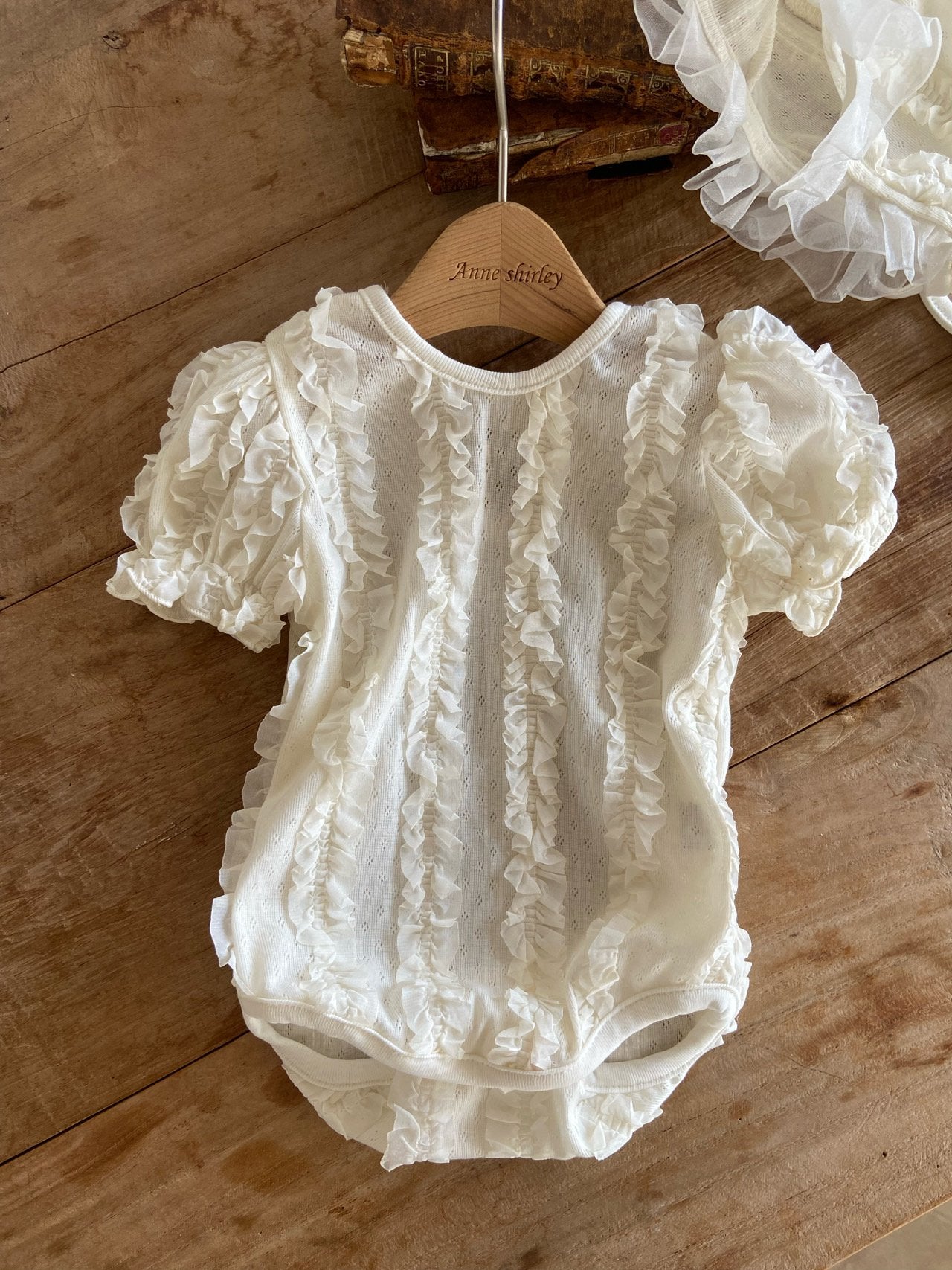 ［Anne shirley］Claudine rompers (bonnet set)
