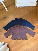 ［jujua］Knot frill jacket