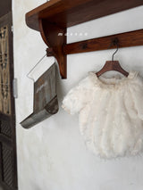 ［marron］Luna fur rompers