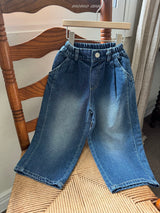 ［momo ann］Tuck denim pants