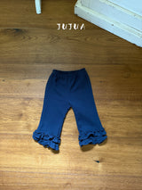 ［jujua］Knot frill pants