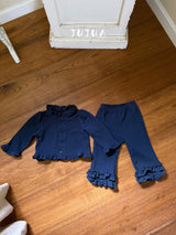 ［jujua］Knot frill pants