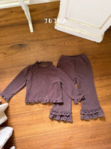 ［jujua］Knot frill pants