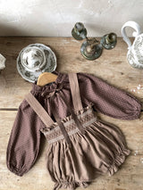 ［Mon petit bebe］Manou smoke rompers