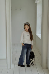 ［momo ann］Tuck denim pants