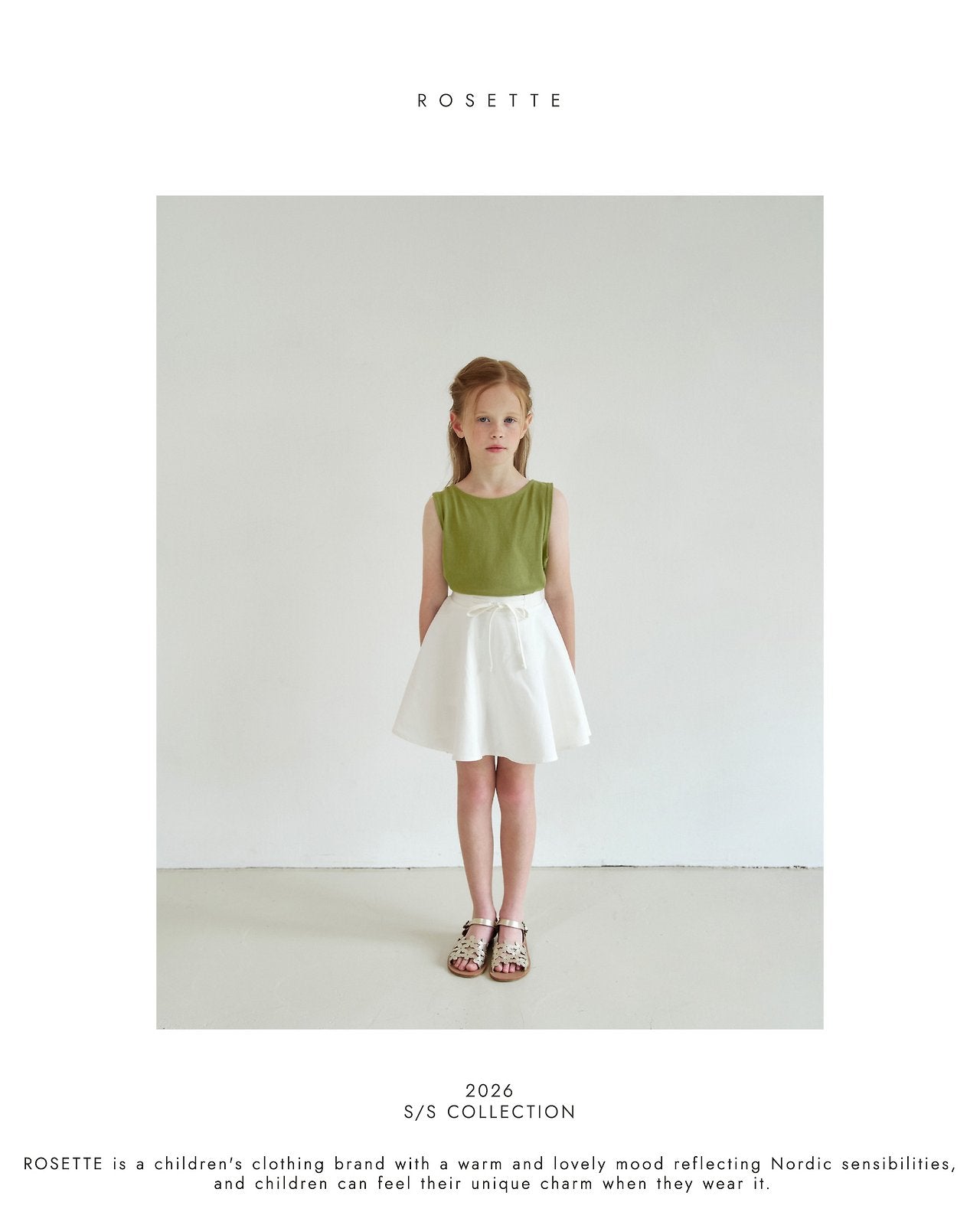 ［ROSETTE］Cony sleeveless tops