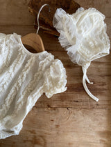 ［Anne shirley］Claudine rompers (bonnet set)