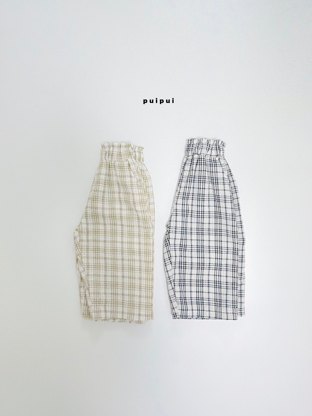 ［puipui］Brody check pants