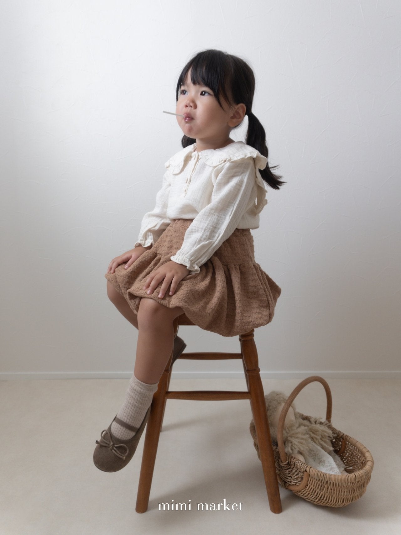 ［mimi market］Knit balloon skirt
