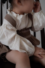 ［Mon petit bebe］Manou smoke rompers