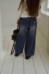 ［momo ann］Tuck denim pants