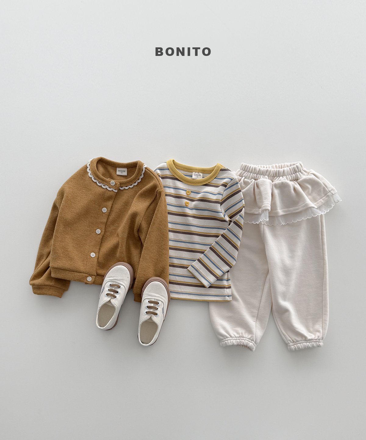 ［Bonito］Shasha frill jogger pants