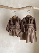 ［Mon petit bebe］Manou smoke rompers
