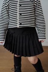 ［momo ann］Ribbon pleats skirt