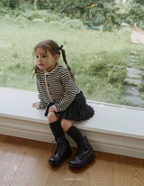 ［momo ann］Ribbon pleats skirt