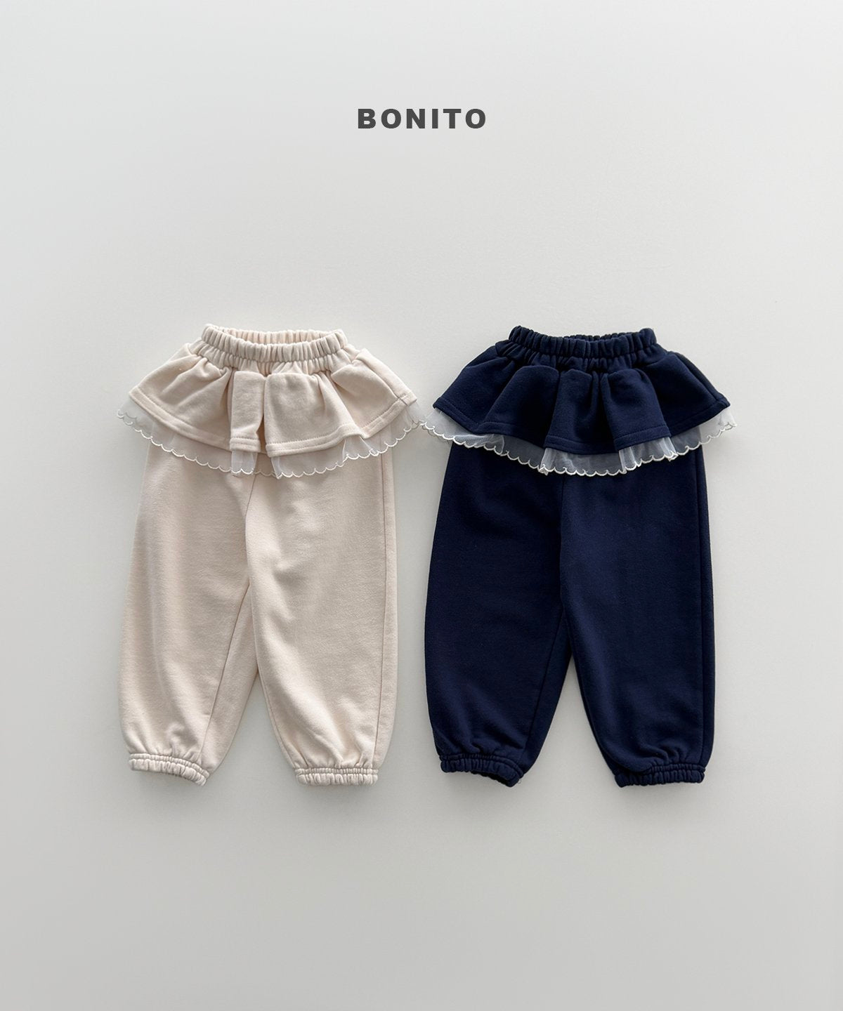 ［Bonito］Shasha frill jogger pants