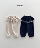 ［Bonito］Shasha frill jogger pants