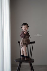 ［Mon petit bebe］Manou smoke rompers
