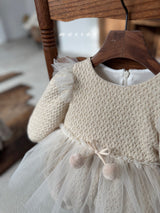 ［marron］Cherry shasha rompers