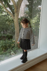 ［momo ann］Ribbon pleats skirt