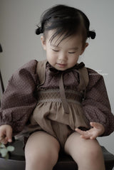 ［Mon petit bebe］Manou smoke rompers