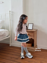 ［second moment］Mychew stripe collar tops