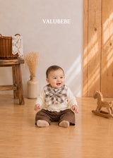 ［valubebe］Button check chino pants