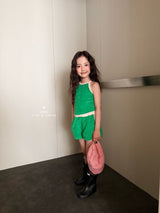 ［comma］Two tone halter camisole