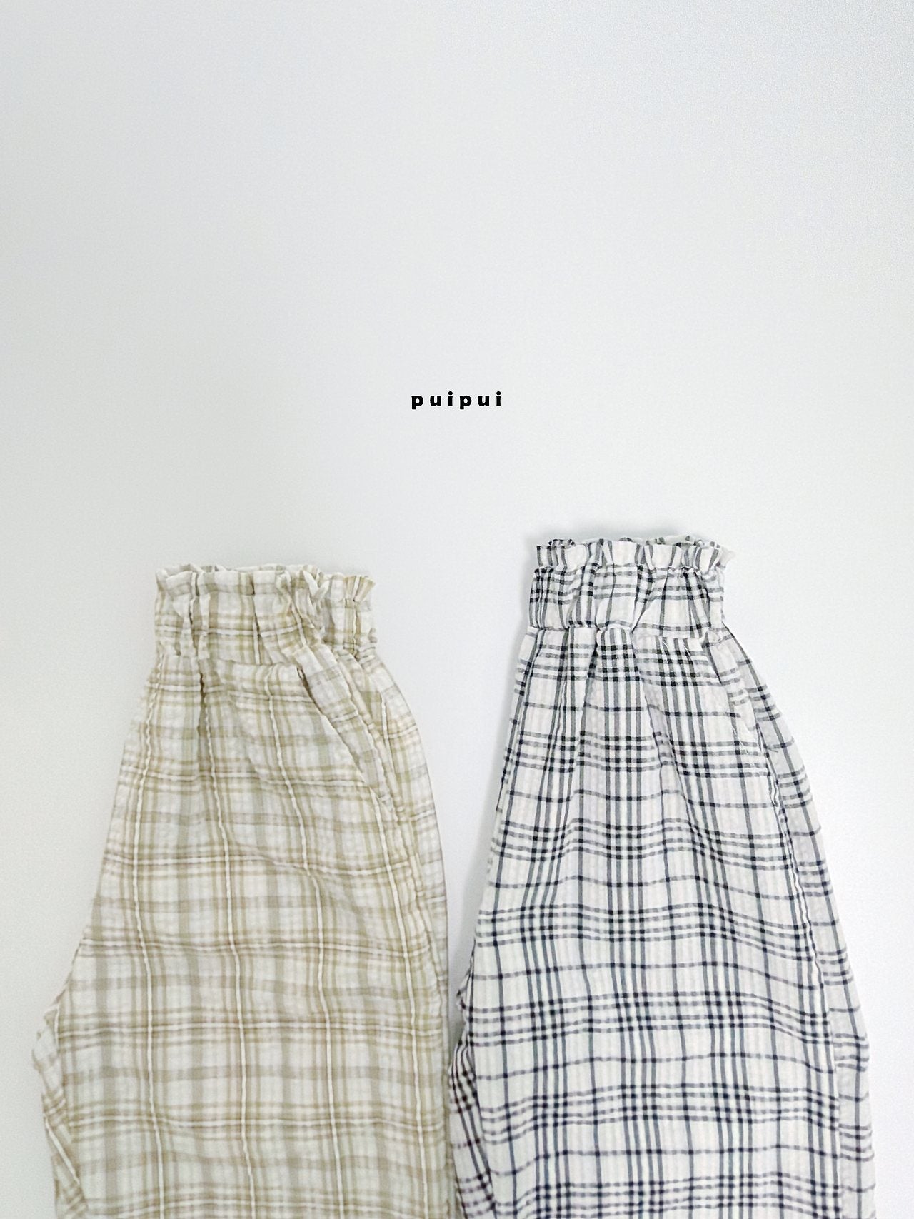 ［puipui］Brody check pants