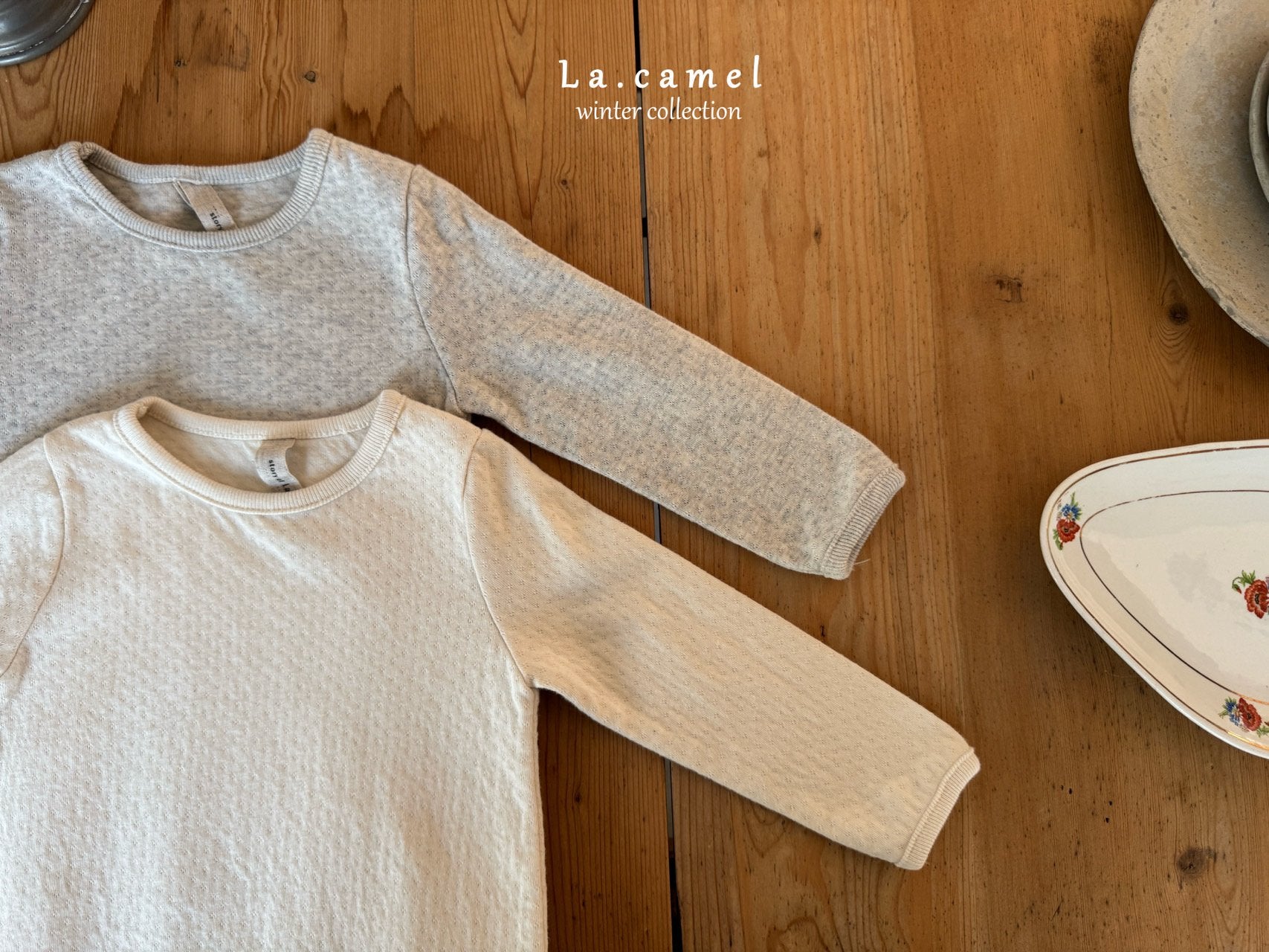 ［La.camel］Cottage eyelet suit