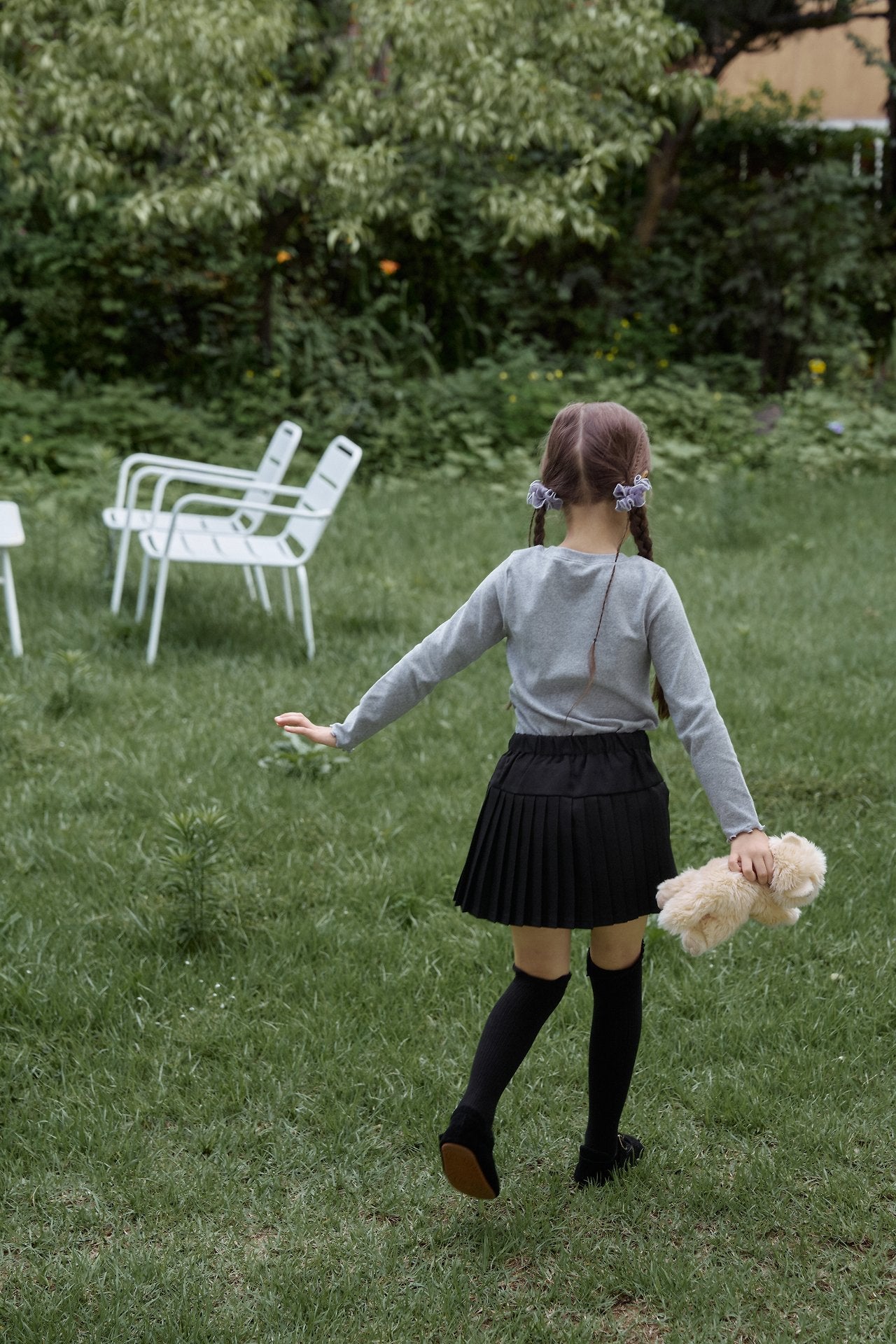 ［momo ann］Ribbon pleats skirt